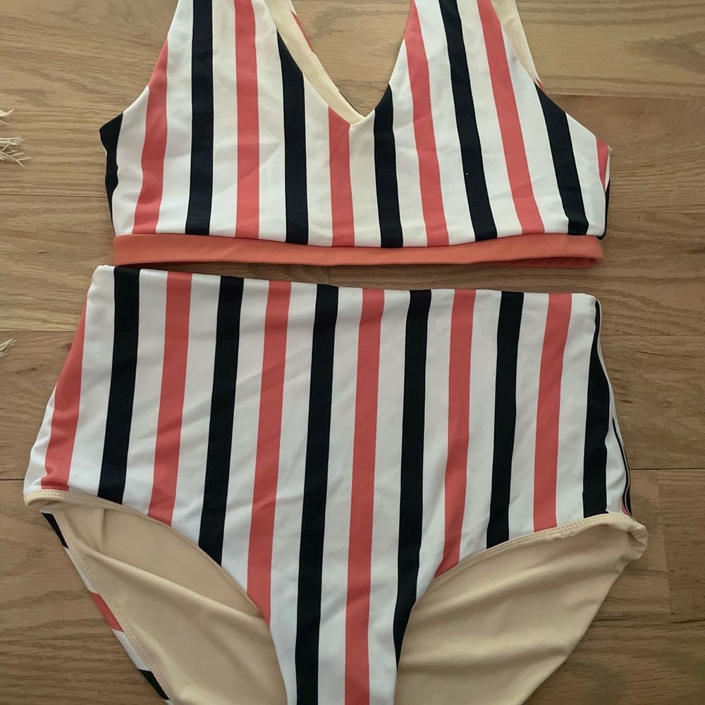 High waisted tankini - figure flattering size L